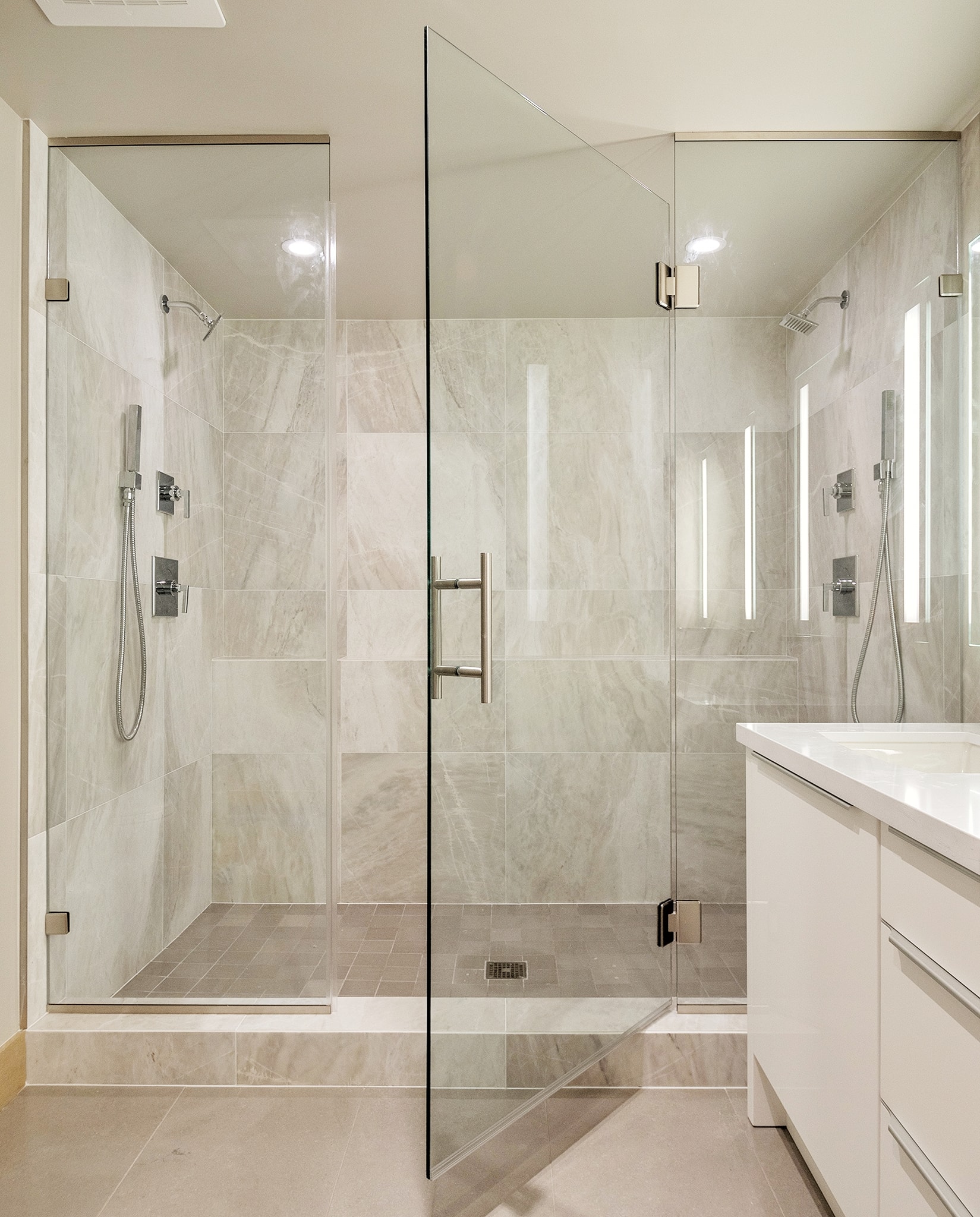 Custom glass shower doors in Howell Custom frameless glass shower door