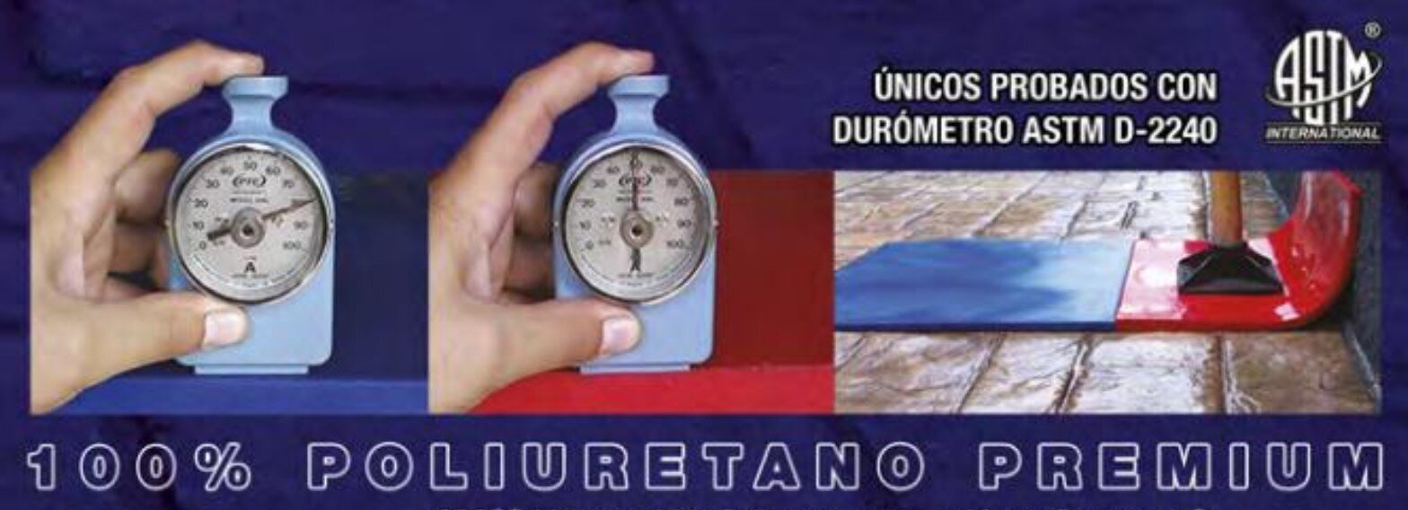 Poliuretano de alta pureza utilizado en moldes para concreto estampado