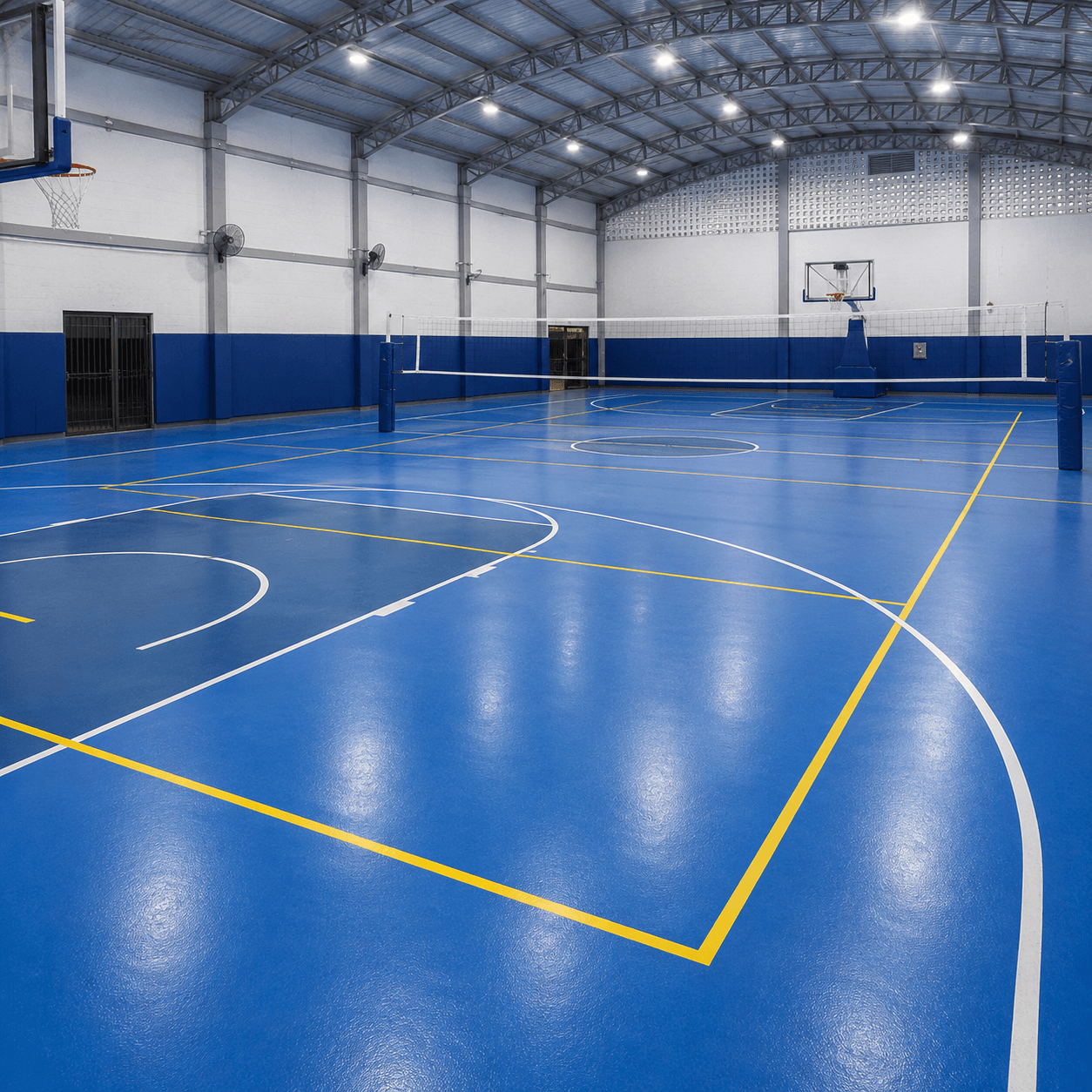 Pisos para áreas deportivas Pisos deportivos y áreas recreativas de concreto renovado