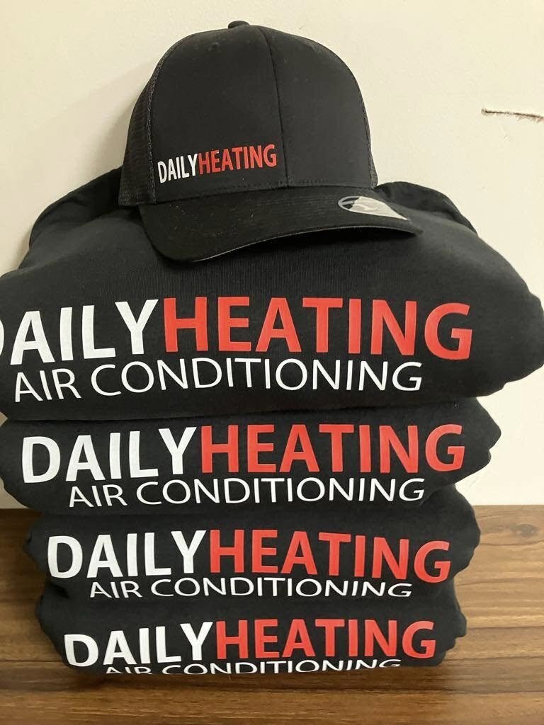 Daily Heating Air Conditioning custom screen printed hoodies