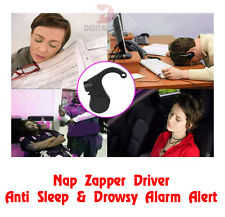 A Nap Zapper nap alarm is an anti sleep driving alarm that you wear behind your ear and that beeps when you start to fall asleep. A Nap Zapper nap alarm is an anti sleep driving alarm that you wear behind your ear and that beeps when you start to fall asleep.
