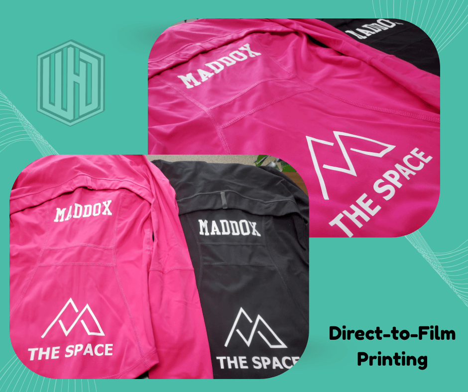 DTF printing example - The Space athletic wear