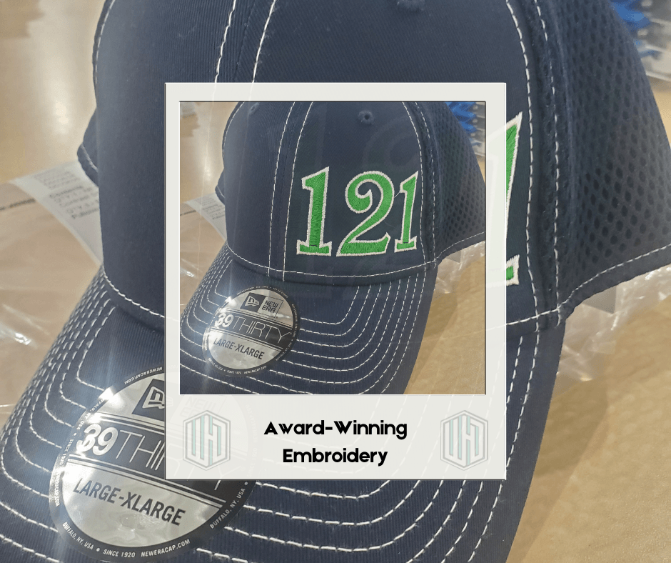 Embroidery example - Custom embroidered cap