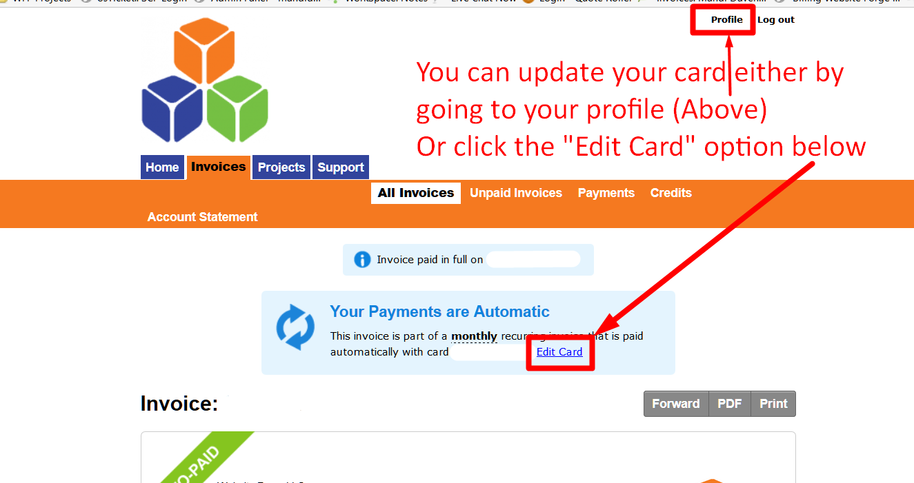 Update billing step 2