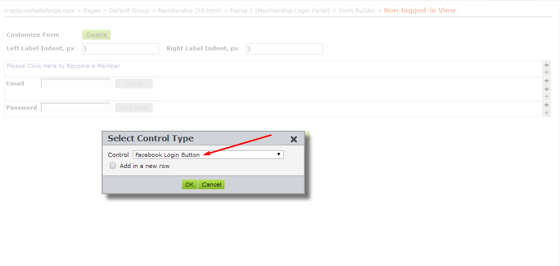 facebook login panel step 5