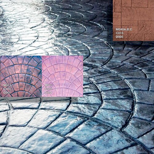 Andadores y accesos con concreto estampado decorativo