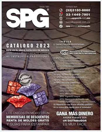 Catálogo de productos SPG concreto estampado