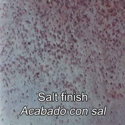 Acabado con sal en concreto estampado con color SPG