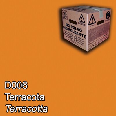 Color terracota en desmoldante en polvo para concreto estampado