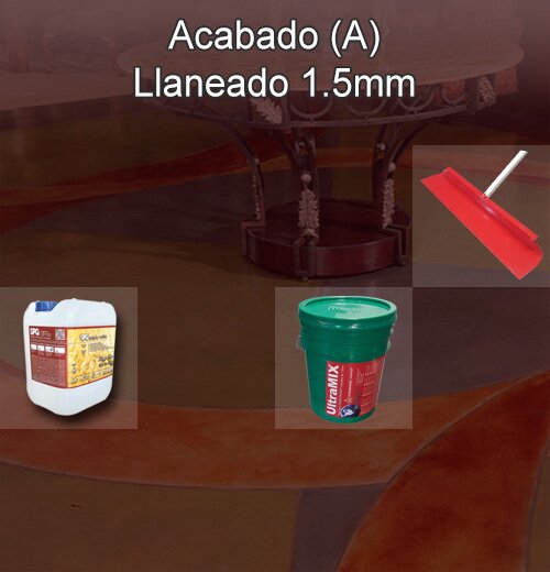 Piso de concreto acabado llaneado ultradelgado SPG
