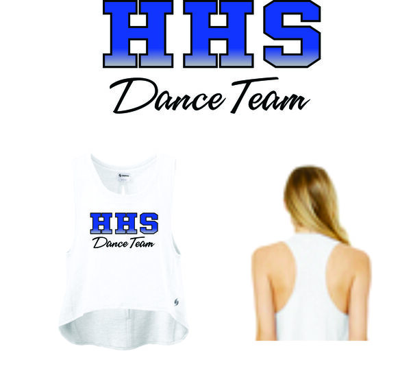 hhs d 21 white crop tank