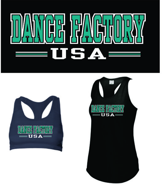 DFUSA 21 BRA AND TANK PRINT