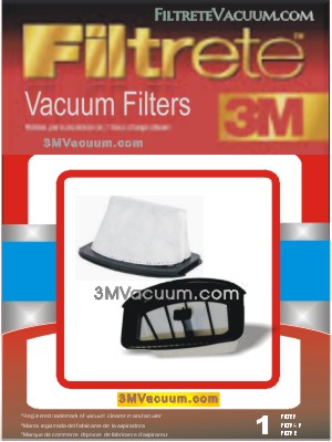 Filter, Eureka- Primary, Style DCF5- 402, 404, 405, 409 series (Bag W/Gasket)- 3M Filtrete*