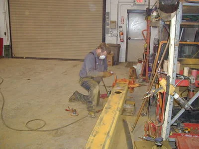 Prepping equipment for paint