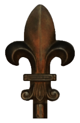 Fluer de Lis Finial Top