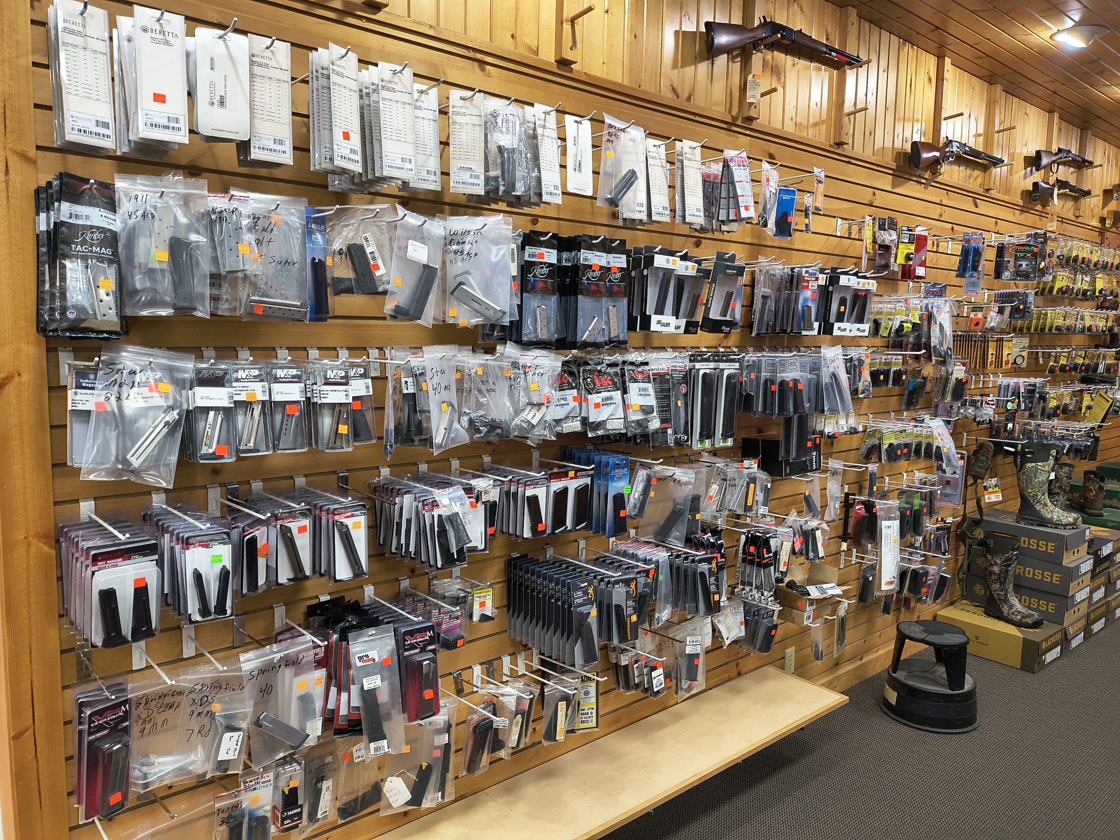 Accessories and shooting supplies at Kjergaard Sports