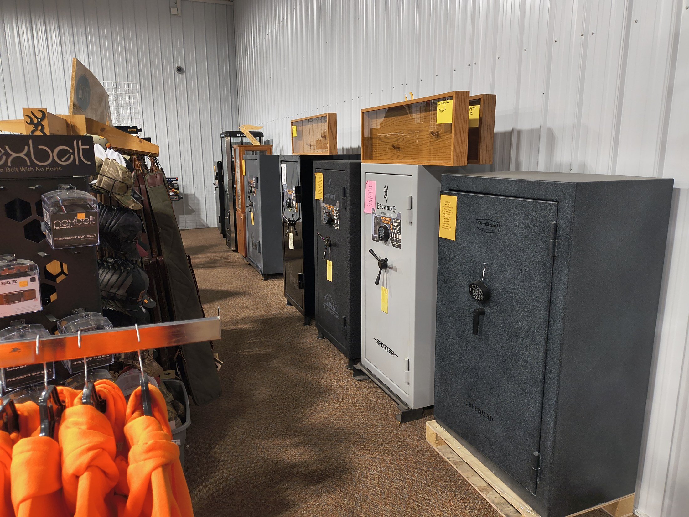 Gun safes and secure storage at Kjergaard Sports