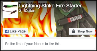 lightning strike fire starter