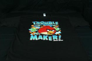 ANGRY BIRDS BLACK SHIRT DAYTIME