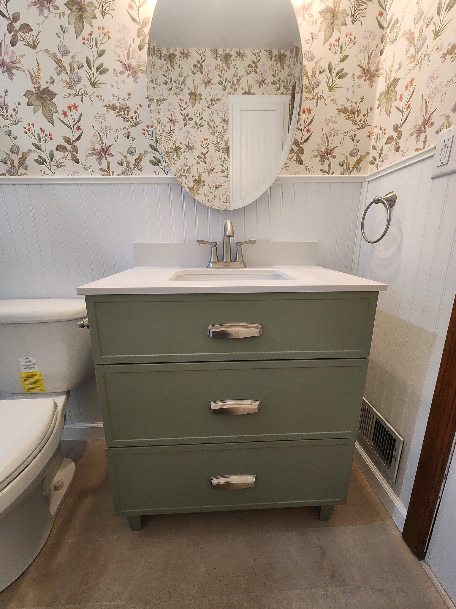 Vanity installation