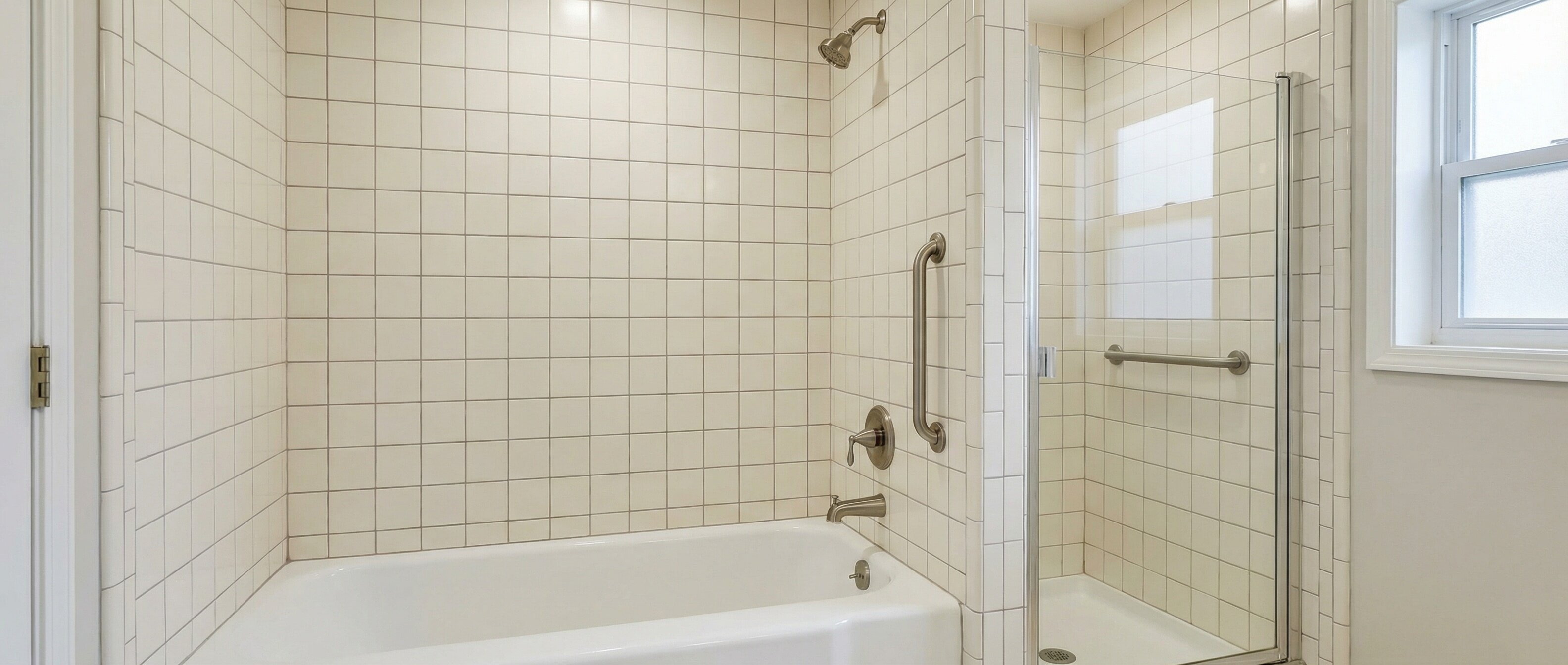 Custom tile work in bathroom