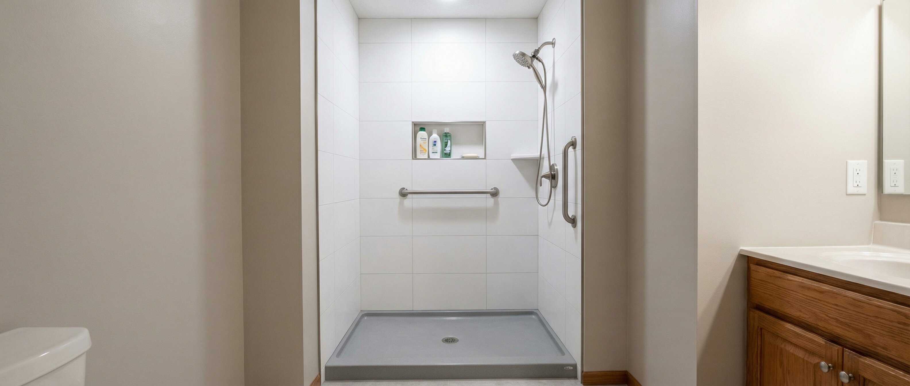 Tub to shower conversion