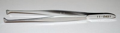 Graefe Fixation Forceps without lock, Jaw 4.5mm OL 108mm(4 1/4")