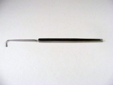 VonGraefe Strabismus Hook, size #3, hook depth 12mm, OL 140mm (5 1/2")