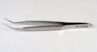 Sheets-McPherson Tying Forceps Angled, Standard Handle, TW 0.4mm JL 10.0mm OL 85mm(3 3/8")