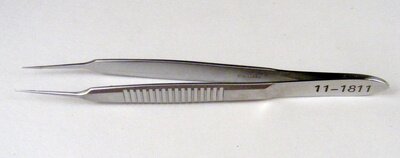 Bonn Suture Forceps Size .12, 1x2 teeth, long handle OL 95mm(3 3/4")