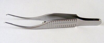 Colibri Forceps Standard, 1x2 teeth, Platform Overall Length 75mm(3")