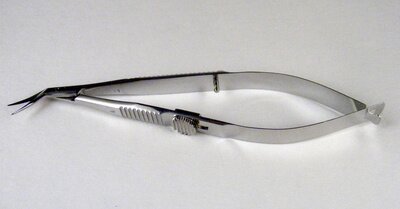 Troutman-Castro Mini Corneal Section Scissor,Left OL105mm(4 1/8"),BL11mm