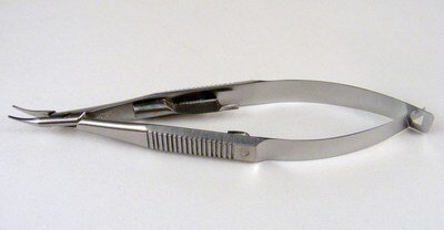 McPher Needle Holder, Delicate, Curved, w/lock