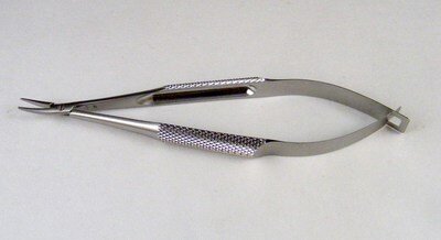 Cohan Micro Needle Holder Curved, w/o lock TW 0.9mm, OL 105mm(4 1/8")