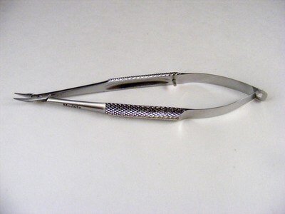 Anis Needle Holder Delicate, Curved, w/o lock OL 130mm(5 1/8")