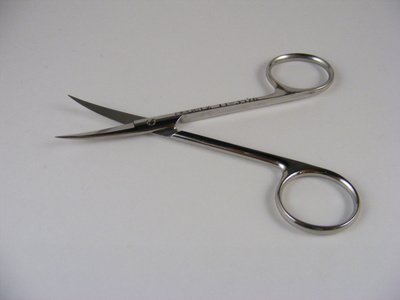 Knapp Strabismus Scissor Blunt Tips, Curved OL120mm (4 3/4")