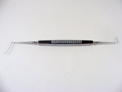 Castroviejo Cyclodialysis Spatula, double ended, BW 0.5mm, OL125mm (4 7/8")