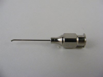 Kratz Capsule Scrubber 23ga, Angled 1mm with Sandblasted tip, 21mm Overall Length