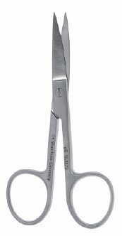 Nail Scissors 4" cvd s/s
