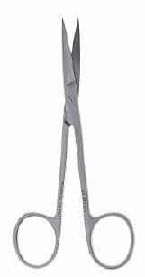 Plastic Surg Scissors 4 3/4" ang s/s