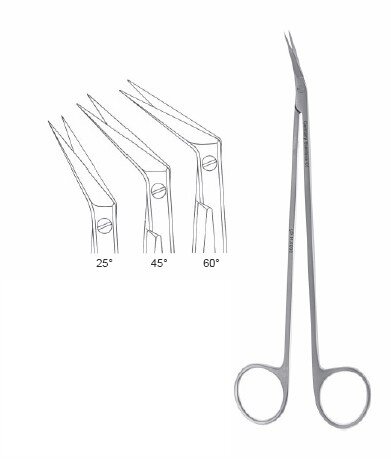 Potts-Smith Scissors 7 1/2″, 25 degree angle