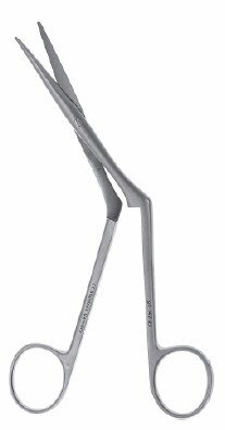 Knight Nasal Scissors 6 3/4″, angled on side