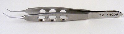 McPherson Tying Forceps, Angled, Smooth, Wide Handle OL 100mm(3 7/8")