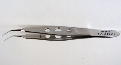 Faulkner Lens Holding Forceps Angled Tip TL 11mm, OL 103mm(4")