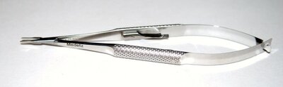 Barraquer Needle Holder Delicate, Straight, w/lock OL 135mm(5 /14")