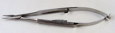 Baby Barraquer Needle Holder Straight, w/lock, TW 1mm OL 105mm(4 1/8")
