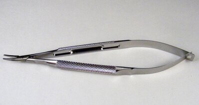 Barraquer Needle Holder Standard Jaw, Curvedd, w/o lock JL 11mm, OL 140mm(5 1/2")