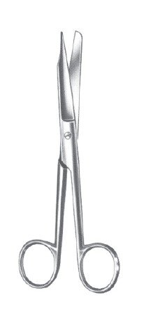 Ingrown Nail Splitting Scissors 6", one serr blade
