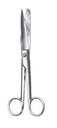 Moleskin Scissors 7" curved serr