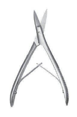 Scissor Forceps 6 1/4" plier handle with springs s/s